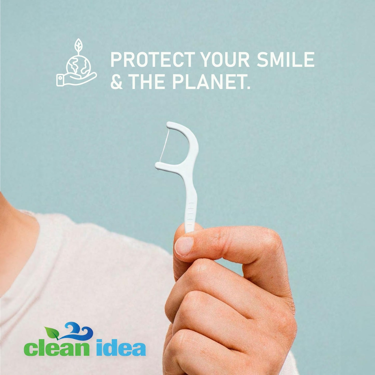 Clean Idea EcoFlossers 300ct | Eco-Friendly Floss Picks for Adults & Kids