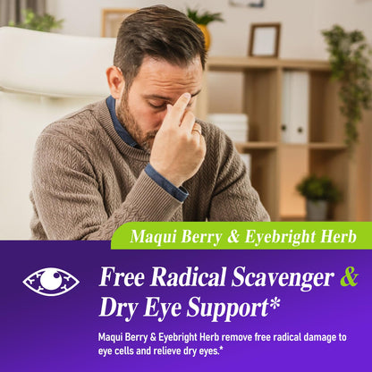 ECOLINIA Maqui Berry Drops – Eye Health, Immune & Dry Eye Support, 2 oz