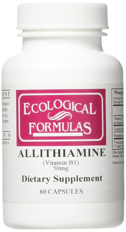 Ecological Formulas Allithiamine Vitamin B1 50 mg – 60 Count