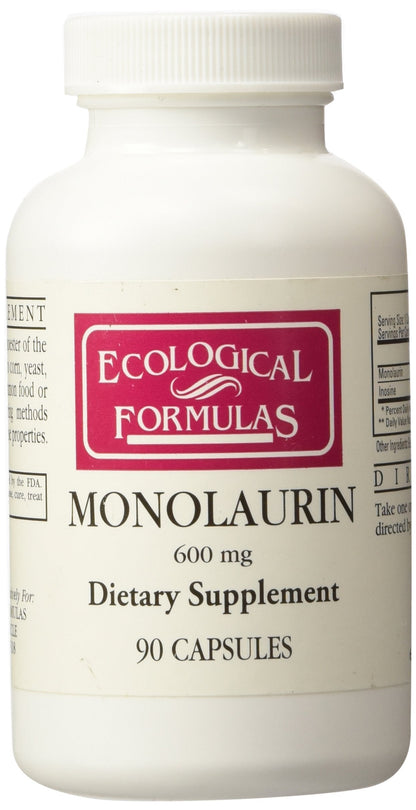 Ecological Formulas Monolaurin 600mg - 90 Capsules