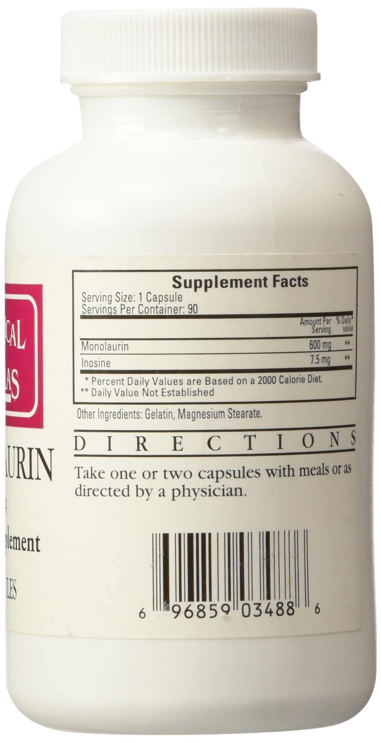 Ecological Formulas Monolaurin 600mg - 90 Capsules
