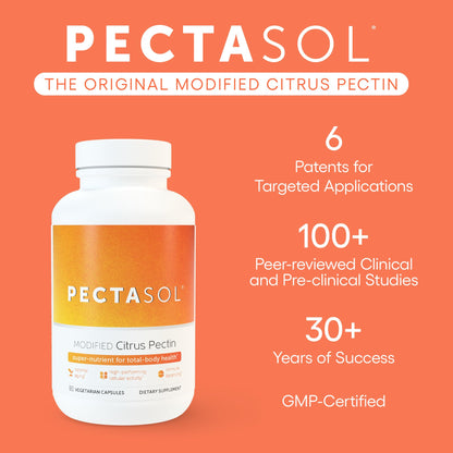 EcoNugenics PectaSol Modified Citrus Pectin – 120 Tangerine Chewable Tablets | Total-Body Wellness