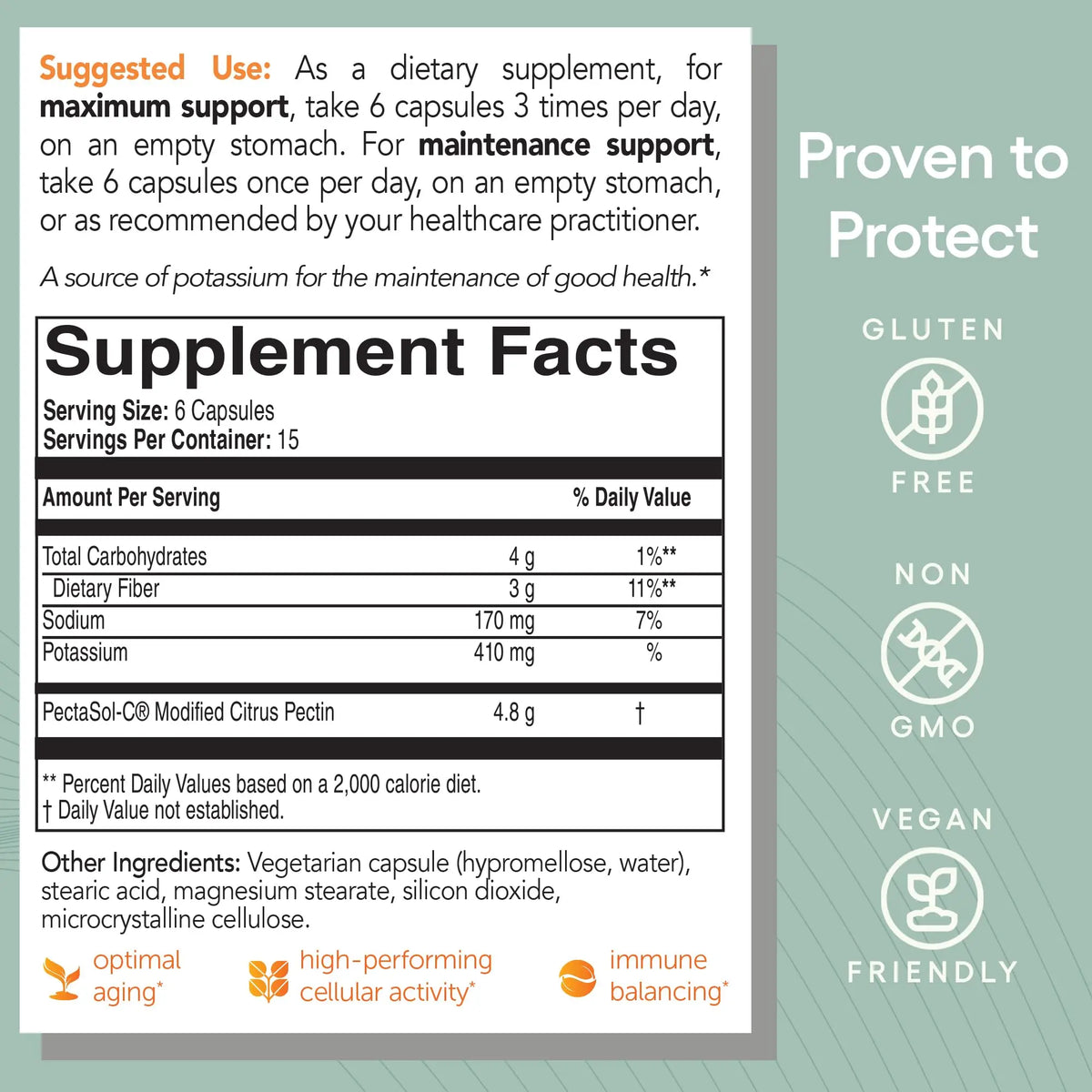 EcoNugenics PectaSol Modified Citrus Pectin – 90 Capsules for Immune & Total-Body Health BritishVita | Premium UK Vitamins & Wellness Supplements