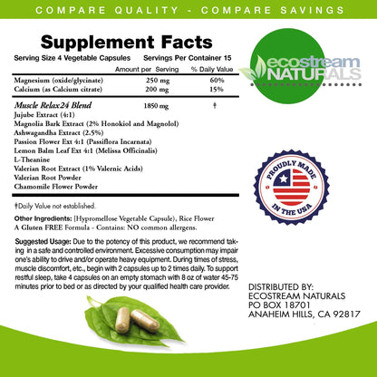 ecostream Naturals Relaxant | 2,300 mg Day/Night Capsules