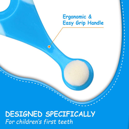 Ecovona Baby & Toddler Toothbrush 0-2 | Extra Soft Bristles | BPA-Free | 4-Pack