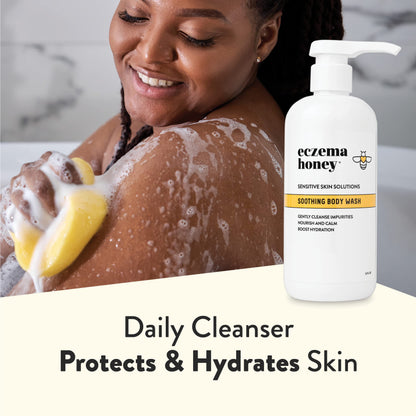 ECZEMA HONEY Soothing Body Wash — Gentle Eczema & Sensitive Skin Shower Gel (13 Oz)