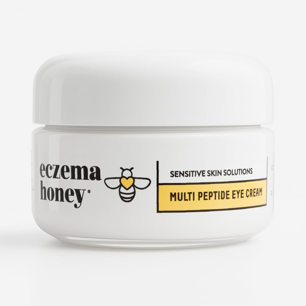 ECZEMA HONEY Multi Peptide Eye Cream — Anti-Aging Eye Care for Dark Circles & Puffiness (0.5 oz)