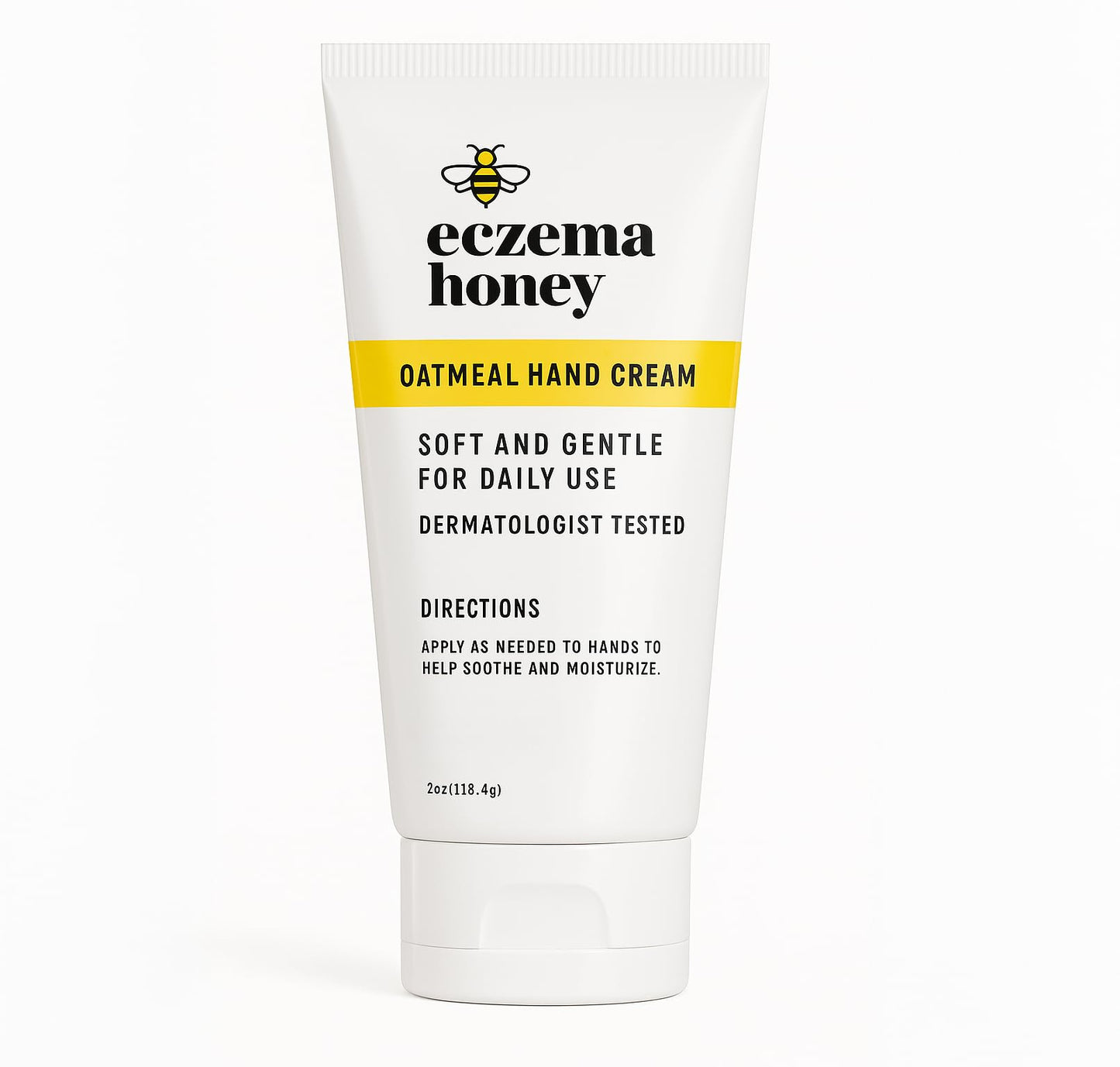 ECZEMA HONEY Oatmeal Hand Cream – Natural Eczema Relief for Dry, Itchy Hands (2 oz)