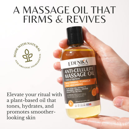 Edenika Botanicals Anti-Cellulite Massage Oil – Skin Firming & Hydration