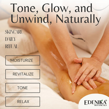 Edenika Botanicals Anti-Cellulite Massage Oil – Skin Firming & Hydration