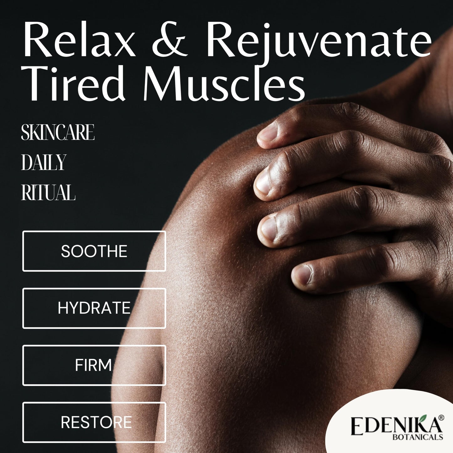 Edenika Botanicals Intense Sore Muscle Massage Oil (2-Pack) – Arnica, Stem Cells for Deep Relief & Joint Comfort