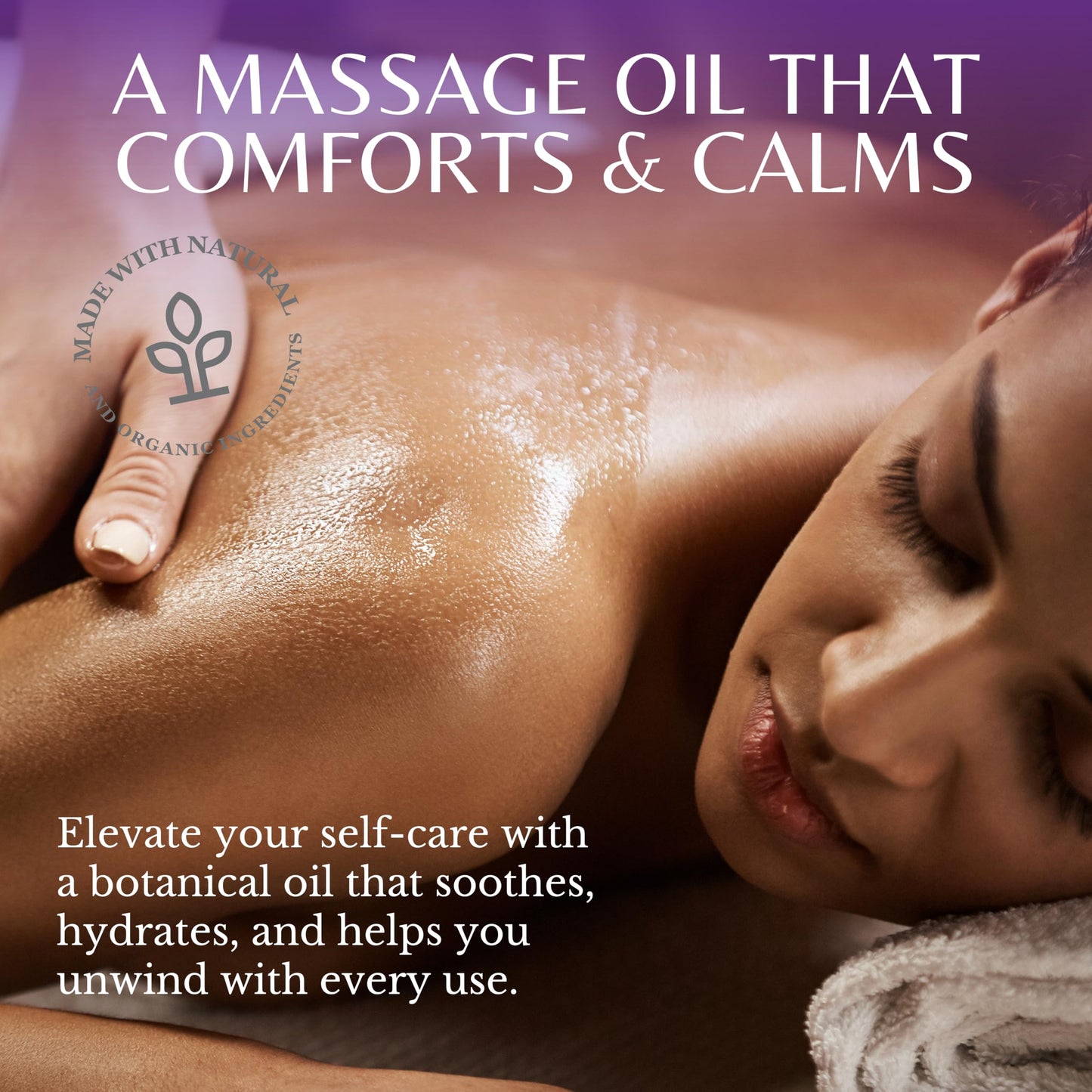 Edenika Botanicals Lavender Massage Oil – Relaxing Aromatherapy & Fast-Absorbing Massage Oil (2-Pack)