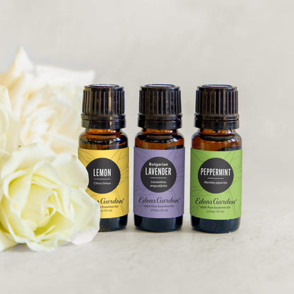 Edens Garden 3 Set Essential Oils – Lavender, Peppermint & Eucalyptus 10 ml