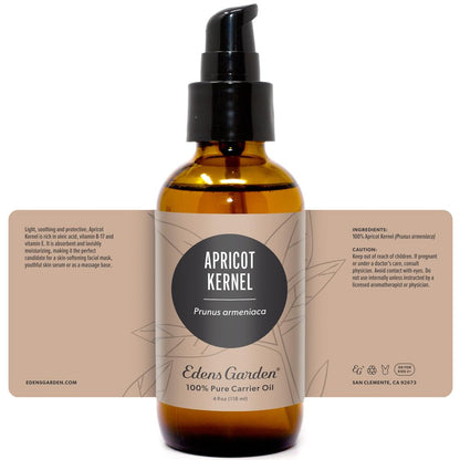 Edens Garden Apricot Kernel Carrier Oil – Pure, Cold-Pressed 118 ml