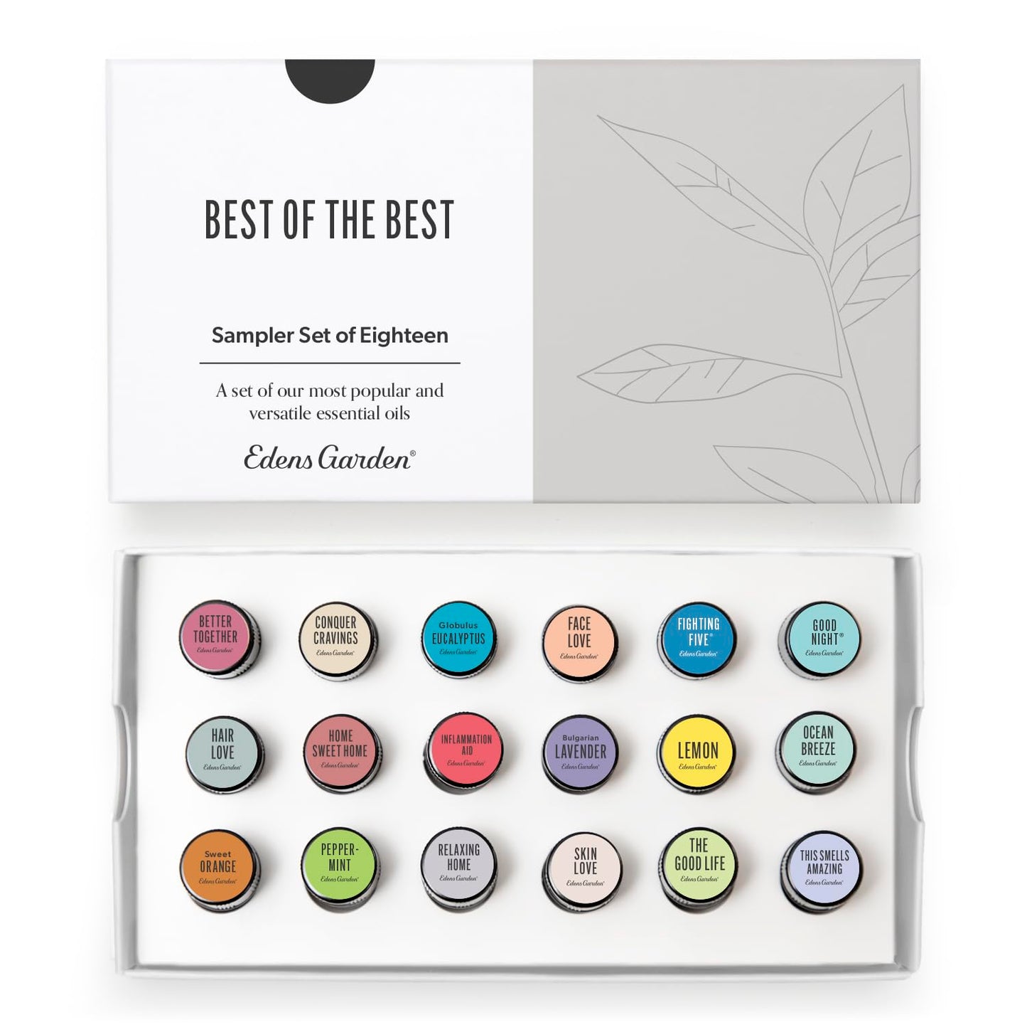 Edens Garden Best of the Best 18-Oil Sampler Set – 100% Pure Therapeutic Grade