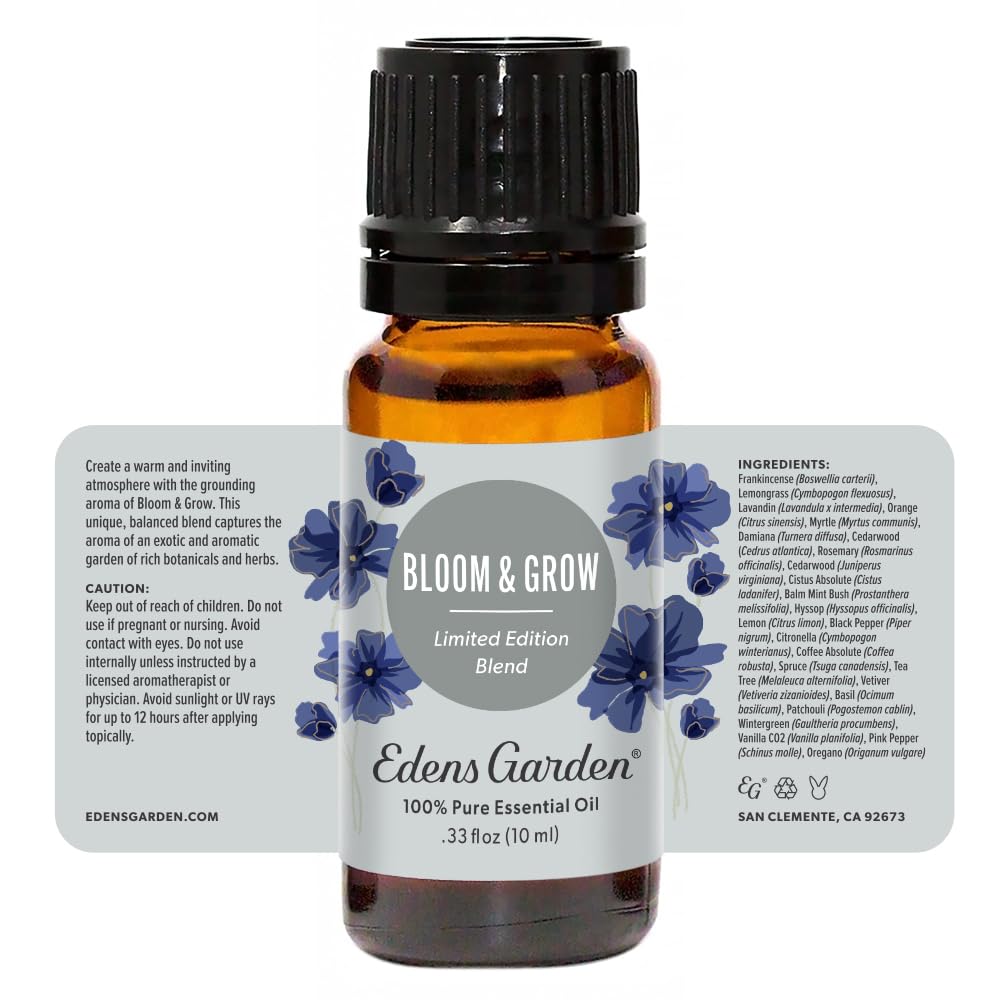 Bloom & Grow Essential Oil Blend - Edens Garden (10 ml) | 100% Pure