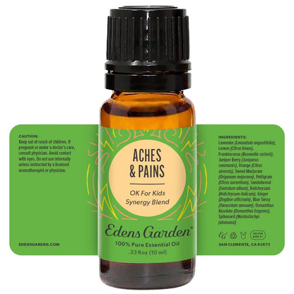 Edens Garden Aches & Pains Essential Oil Blend - 100% Pure Premium Grade 10 ml