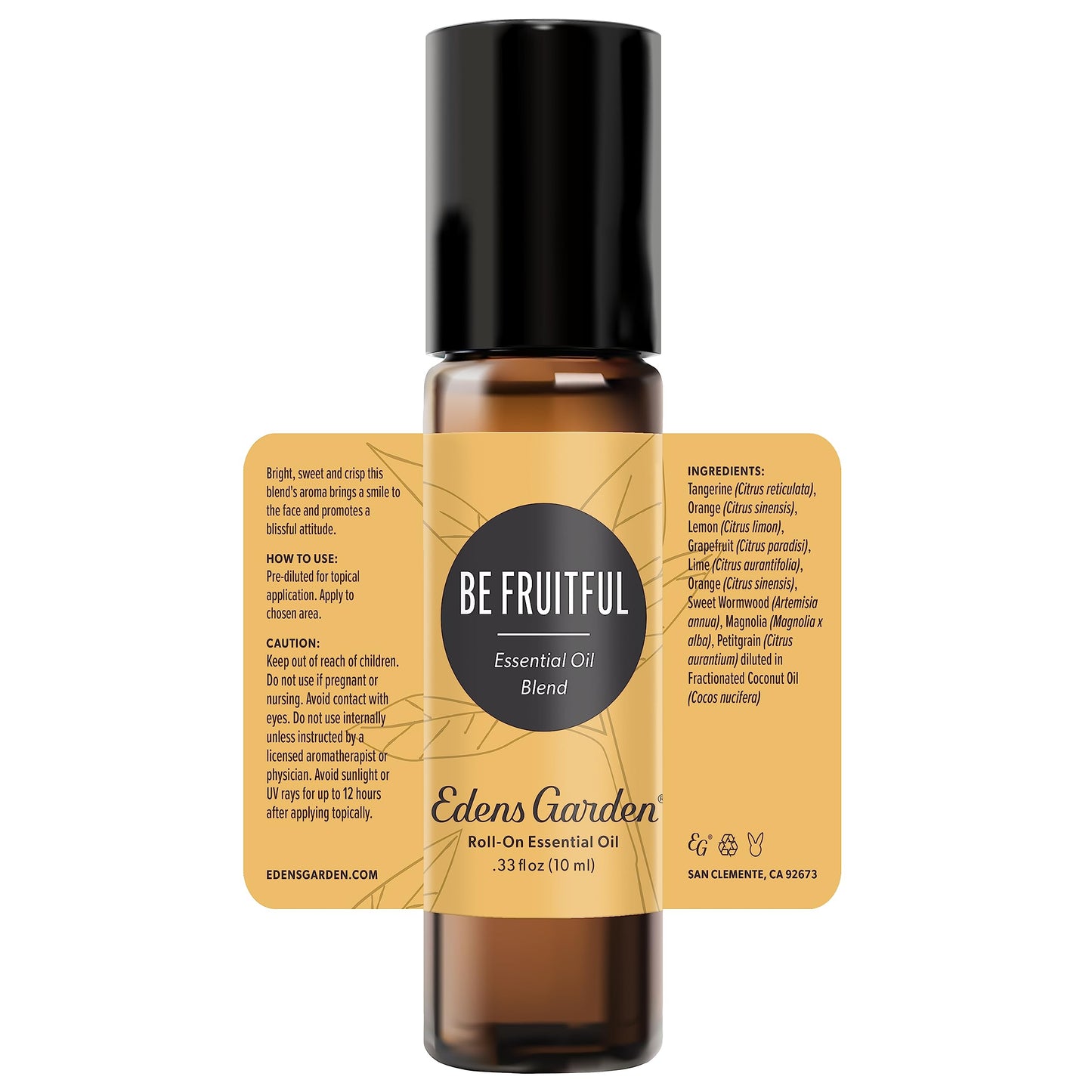 Be Fruitful Essential Oil Roll-On – Edens Garden | 100% Pure Premium, Kid & Skin Safe (10 ml)