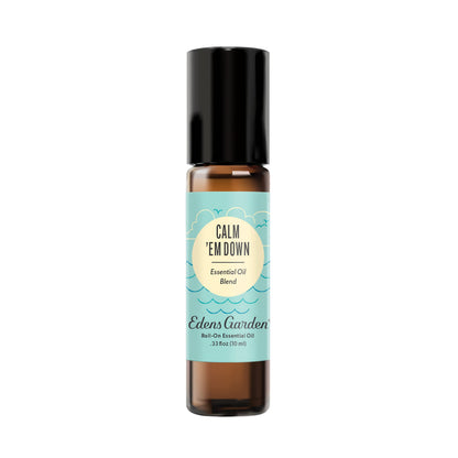 Edens Garden Calm 'Em Down Essential Oil Roll-On – 10 ml, Kid Safe
