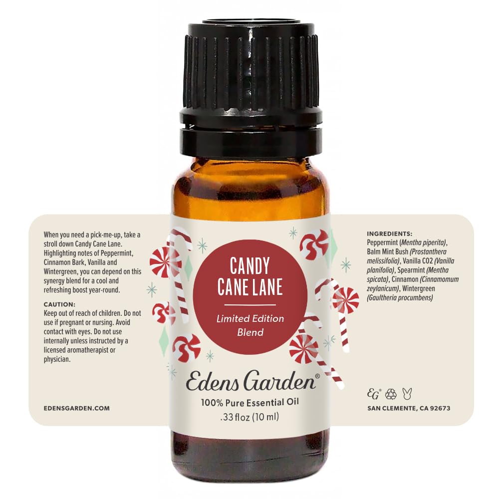 Candy Cane Lane Essential Oil Blend – 100% Pure, Premium Grade (10 ml) | Edens Garden