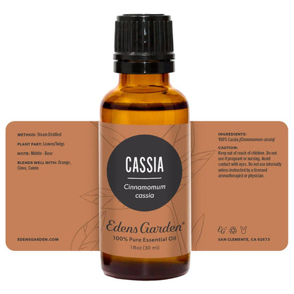 Edens Garden Cassia Essential Oil - 100% Pure, Premium Grade, Undiluted, 30 ml