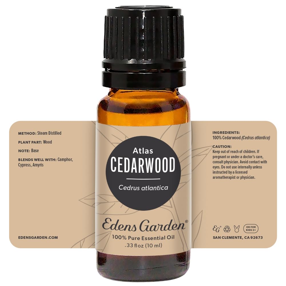 Edens Garden Cedarwood Atlas Essential Oil – 100% Pure Premium Grade, 10 ml