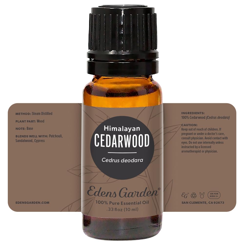 Edens Garden Cedarwood Himalayan Essential Oil 10 ml | 100% Pure & Therapeutic