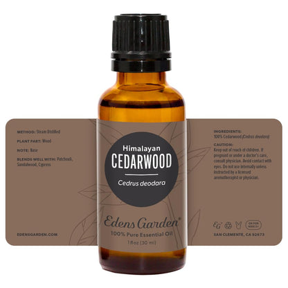 Edens Garden Cedarwood Himalayan Essential Oil – 100% Pure, Premium Grade, 30 ml