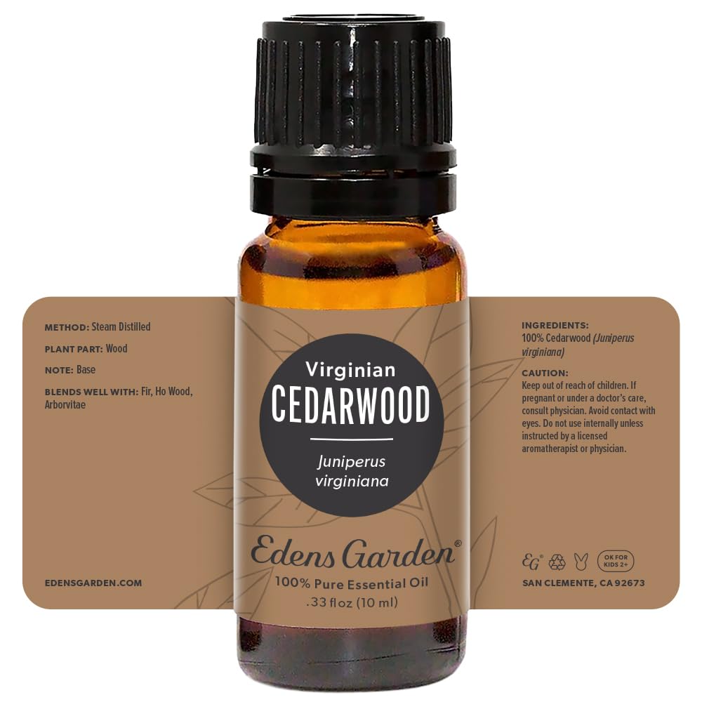 Edens Garden Cedarwood Virginian Essential Oil - 100% Pure, Premium Grade | 10 ml