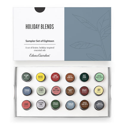 Edens Garden Christmas Essential Oils 18-Pack – Pure Therapeutic Grade