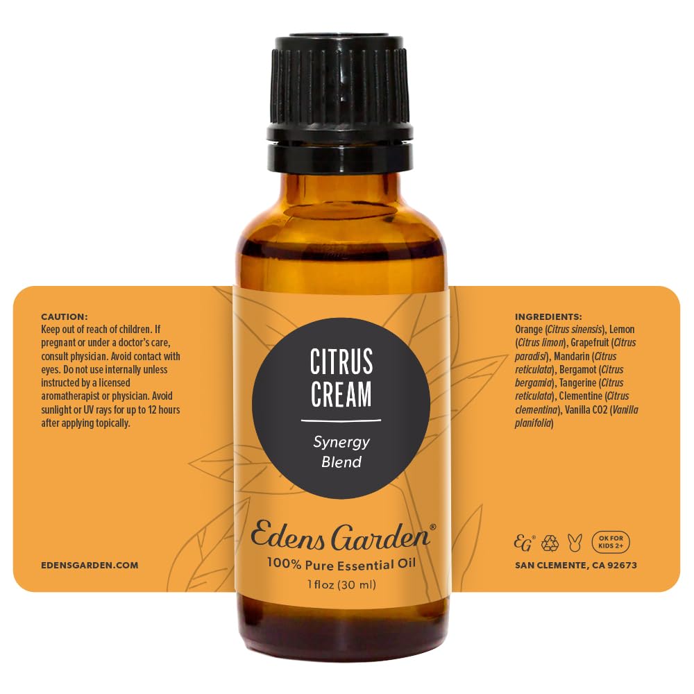 Edens Garden Citrus Cream Essential Oil Blend — 100% Pure, Premium Grade, 30 ml