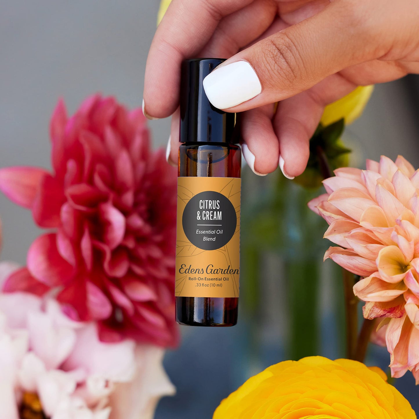 Edens Garden Citrus Cream Essential Oil Roll-On – 100% Pure, Pre-Diluted 10 ml