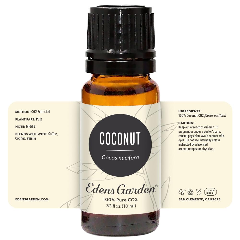 Edens Garden Coconut CO2 Essential Oil – 100% Pure, Premium Grade, 10 ml