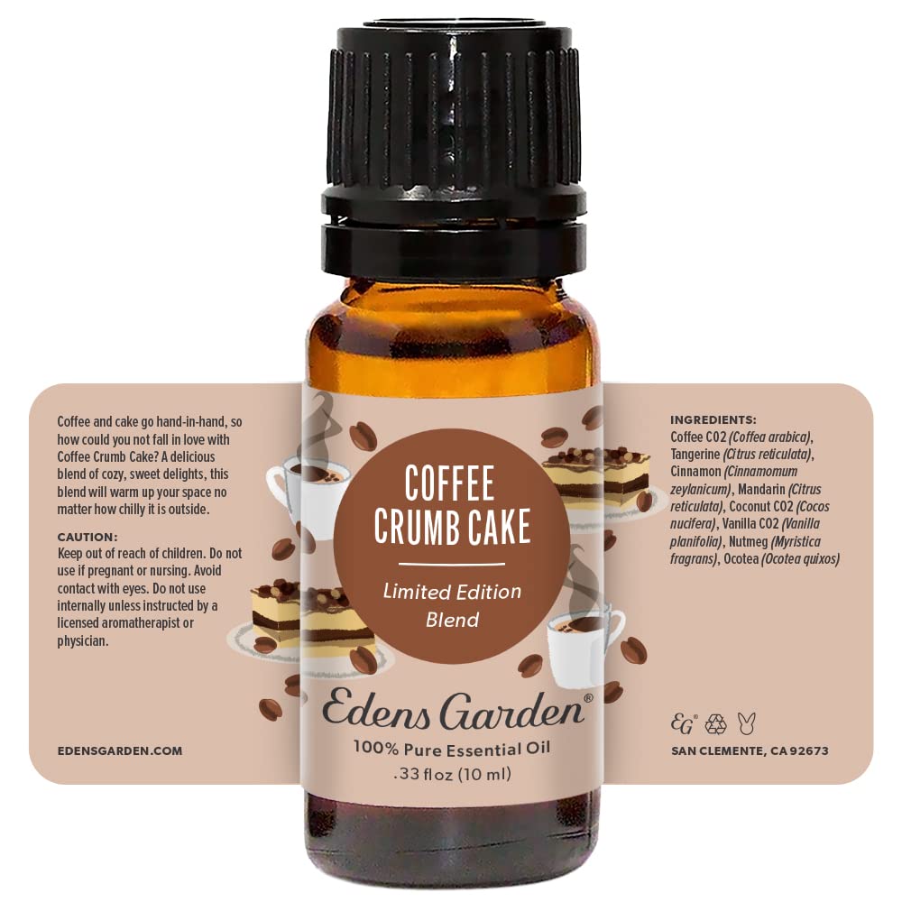 Edens Garden Coffee Crumb Cake Essential Oil Blend - 100% Pure, Premium Grade, 10 ml