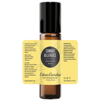 Edens Garden Combat Allergies Essential Oil Roll-On Blend 10 ml – Pre-Diluted, Kid Safe