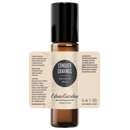 Edens Garden Conquer Cravings Roll-On – 100% Pure Essential Oil, 10 ml