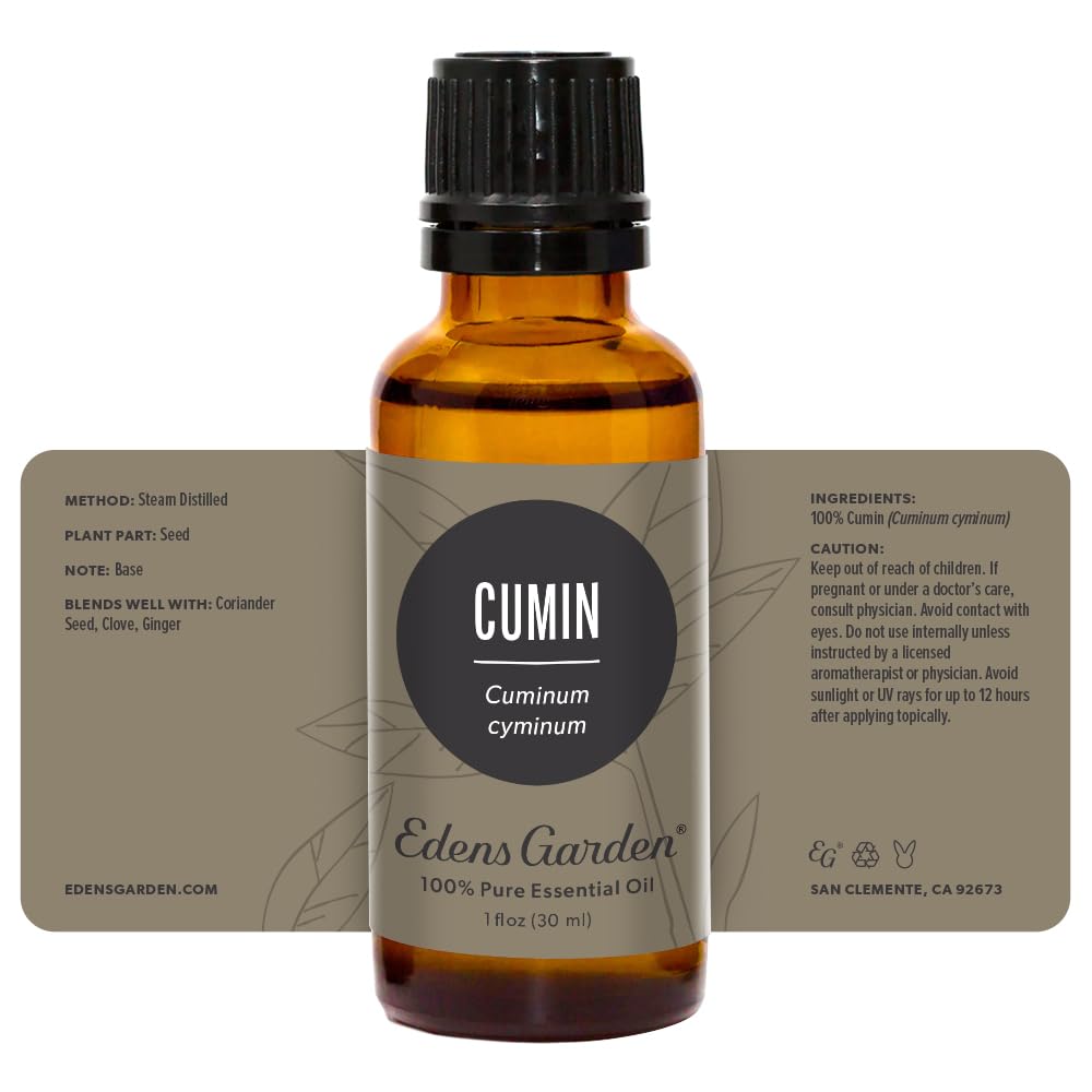 Edens Garden Cumin Essential Oil – 100% Pure, Premium Grade, 30 ml