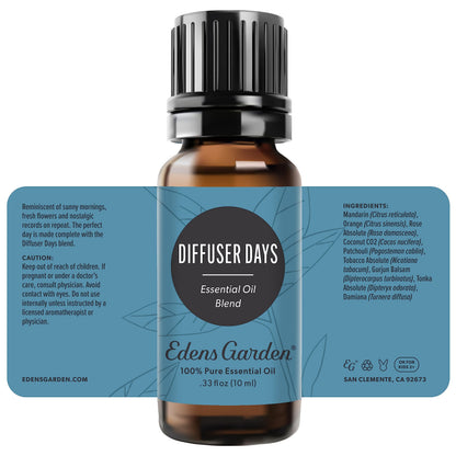 Edens Garden Diffuser Days Essential Oil Blend - 100% Pure Premium Grade (10 ml)