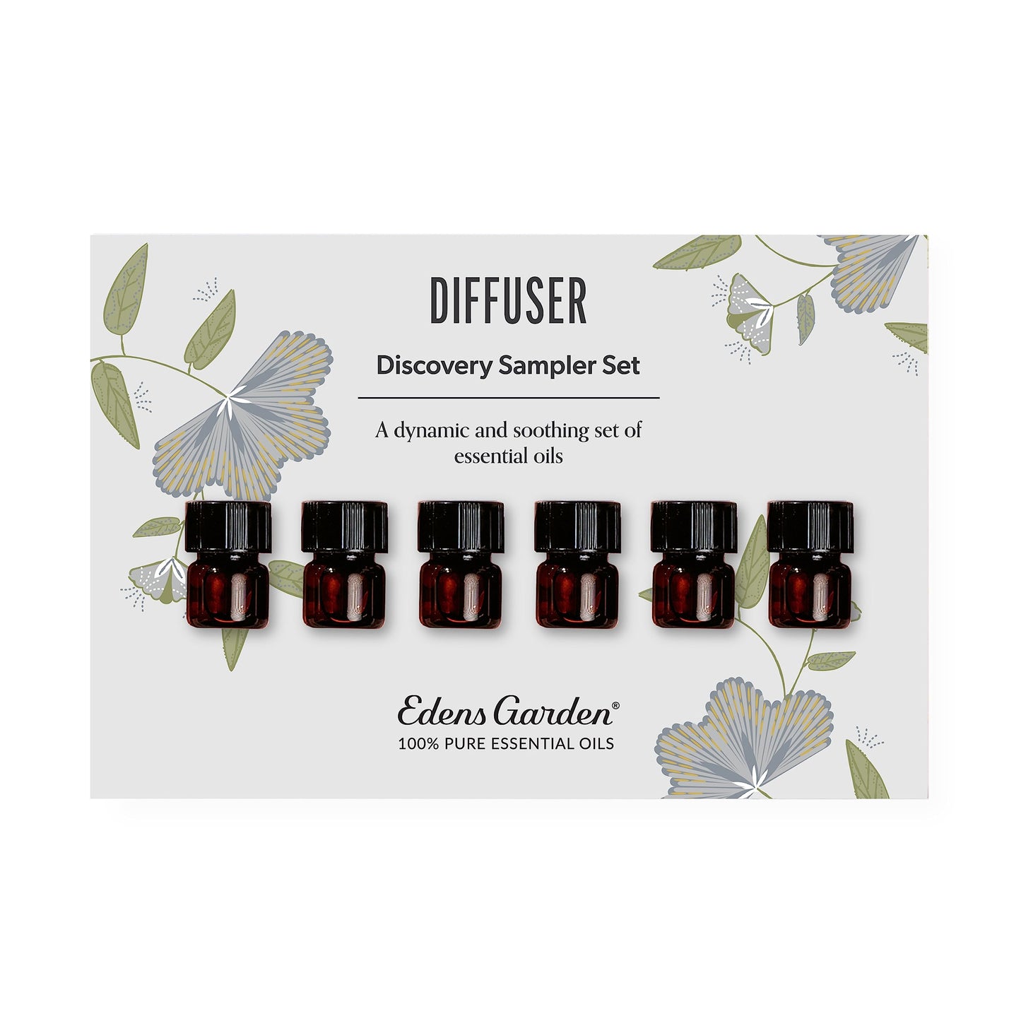 Edens Garden Diffuser Discovery 6 Set – 0.92 ml x 6 Pack, Therapeutic Grade