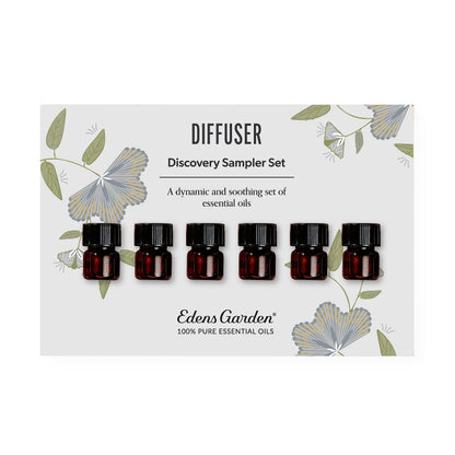 Edens Garden Diffuser Discovery 6 Set – 0.92 ml x 6 Pack, Therapeutic Grade
