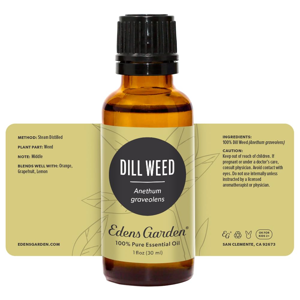 Edens Garden Dill Weed Essential Oil - 100% Pure, Premium Grade, 30 ml