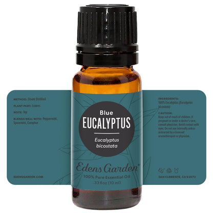 Edens Garden Eucalyptus-Blue Essential Oil - 100% Pure Premium Grade, 10 ml
