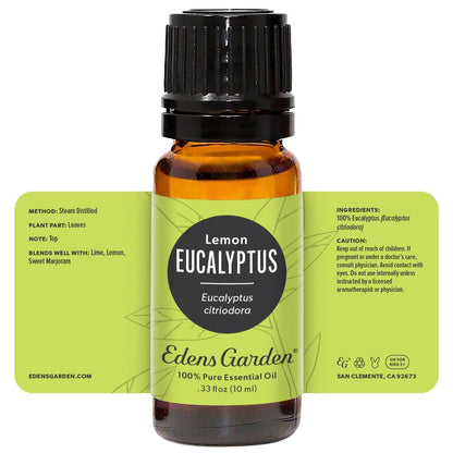 Edens Garden Eucalyptus Lemon Essential Oil – 10 ml, 100% Pure Premium Grade