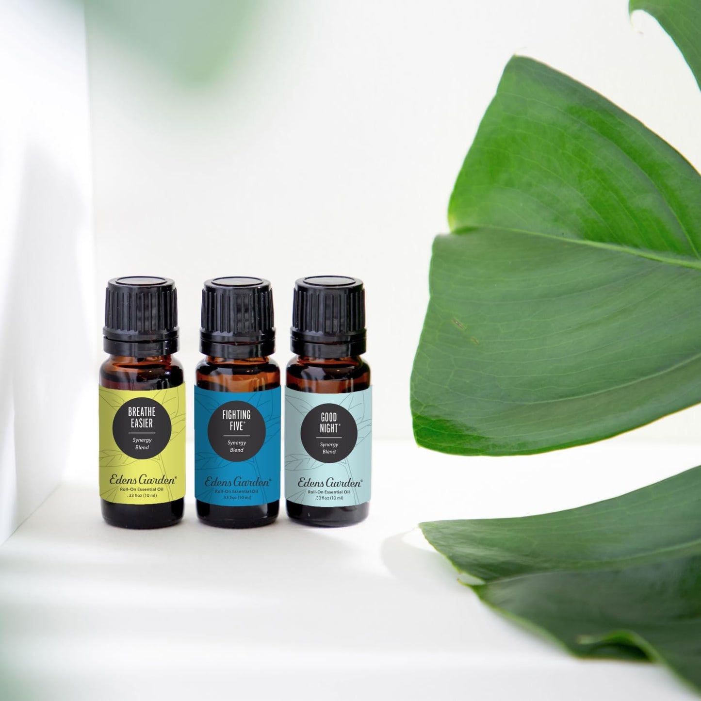 Edens Garden 6-Pack Essential Oil Blends – 100% Pure Therapeutic Grade, Undiluted (10 ml each) – Fighting Five, Good Night & Joy