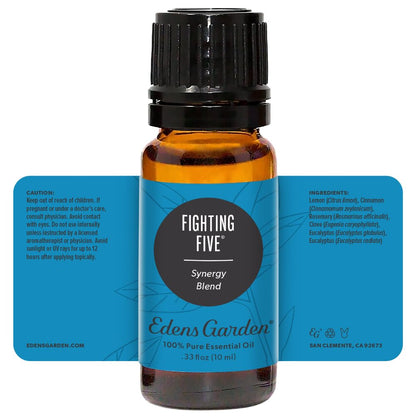 Edens Garden Fighting Five Essential Oil Blend – 10 ml, 100% Pure, Premium Grade