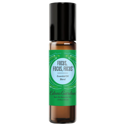 Edens Garden Focus Essential Oil Roll-On – Focus, Focus, Focus (10 ml)