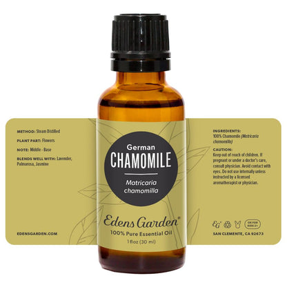 Edens Garden Chamomile Essential Oil – German Chamomile, 100% Pure Premium Grade, 30 ml (1 fl oz)