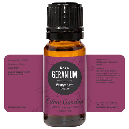 Edens Garden Geranium-Rose Essential Oil | 100% Pure Premium Grade, 10 ml