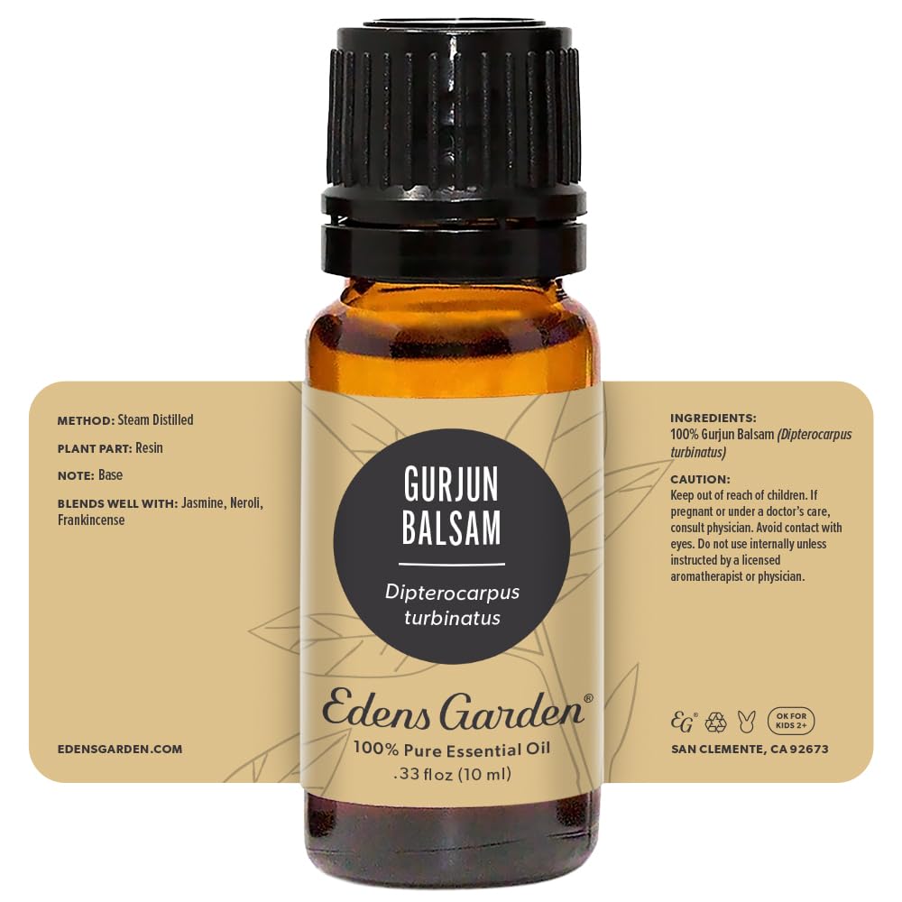 Gurjun Balsam Essential Oil – 100% Pure, Premium Grade, 10 ml | Edens Garden