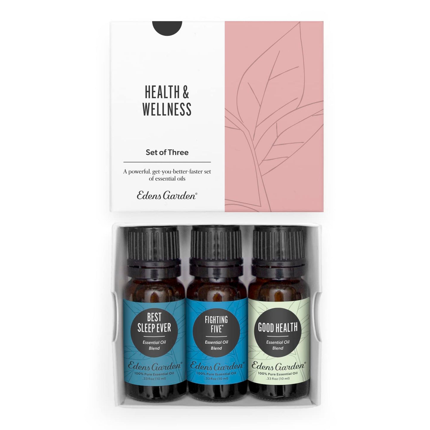 Edens Garden Health & Wellness Essential Oils 3 Set – 100% Pure Therapeutic Grade, Undiluted Aromatherapy Blends (10 ml x 3)